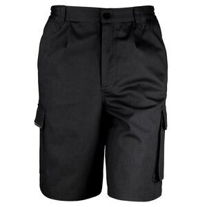Result Mens /Womens Work-Guard Action Work Cargo Shorts /Bottoms Workwear / Blac